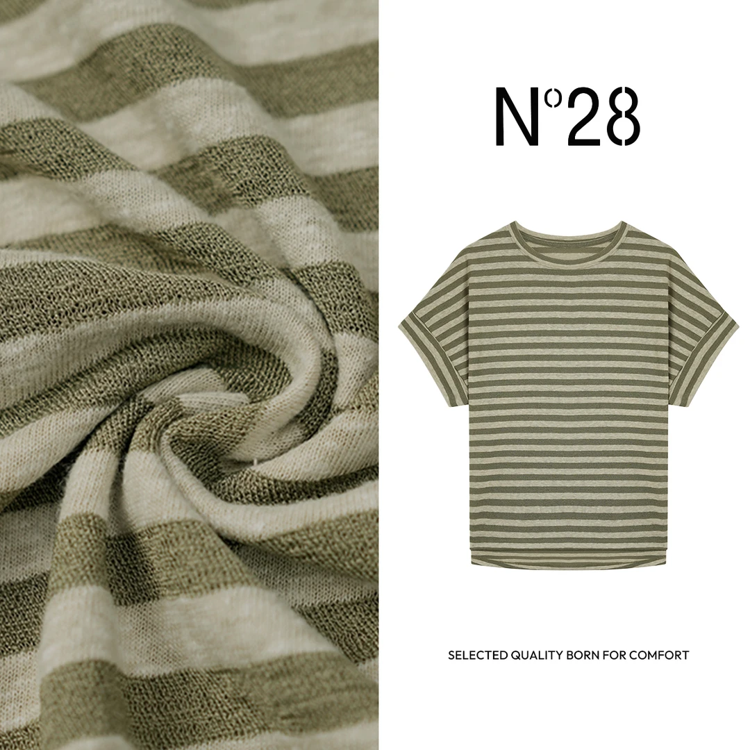 N°28 2025夏季新款休闲设计师女装时尚百搭宽松圆领T恤