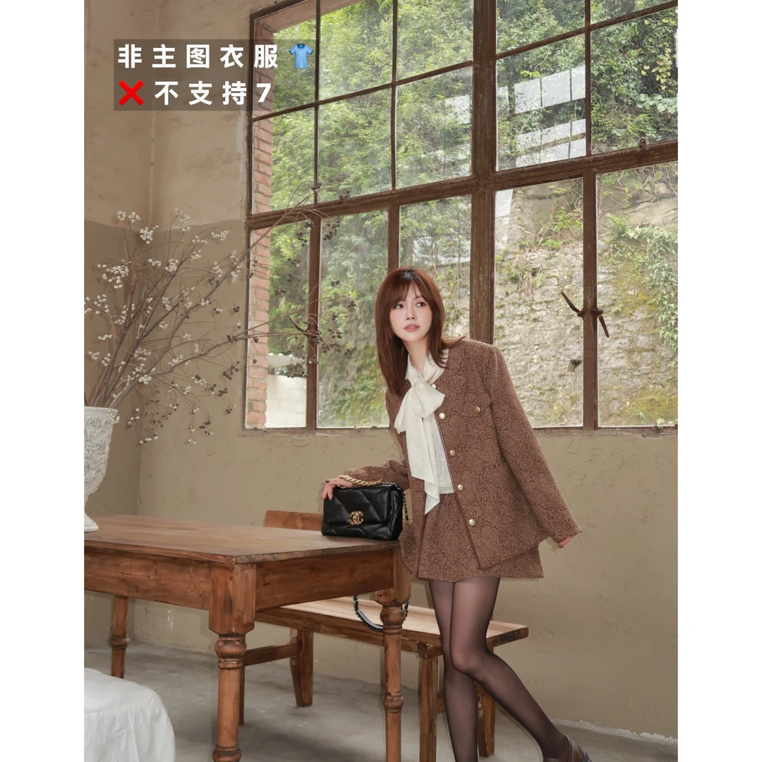 O2 冬款简约时尚休闲精致女人味 短外套 fuli
