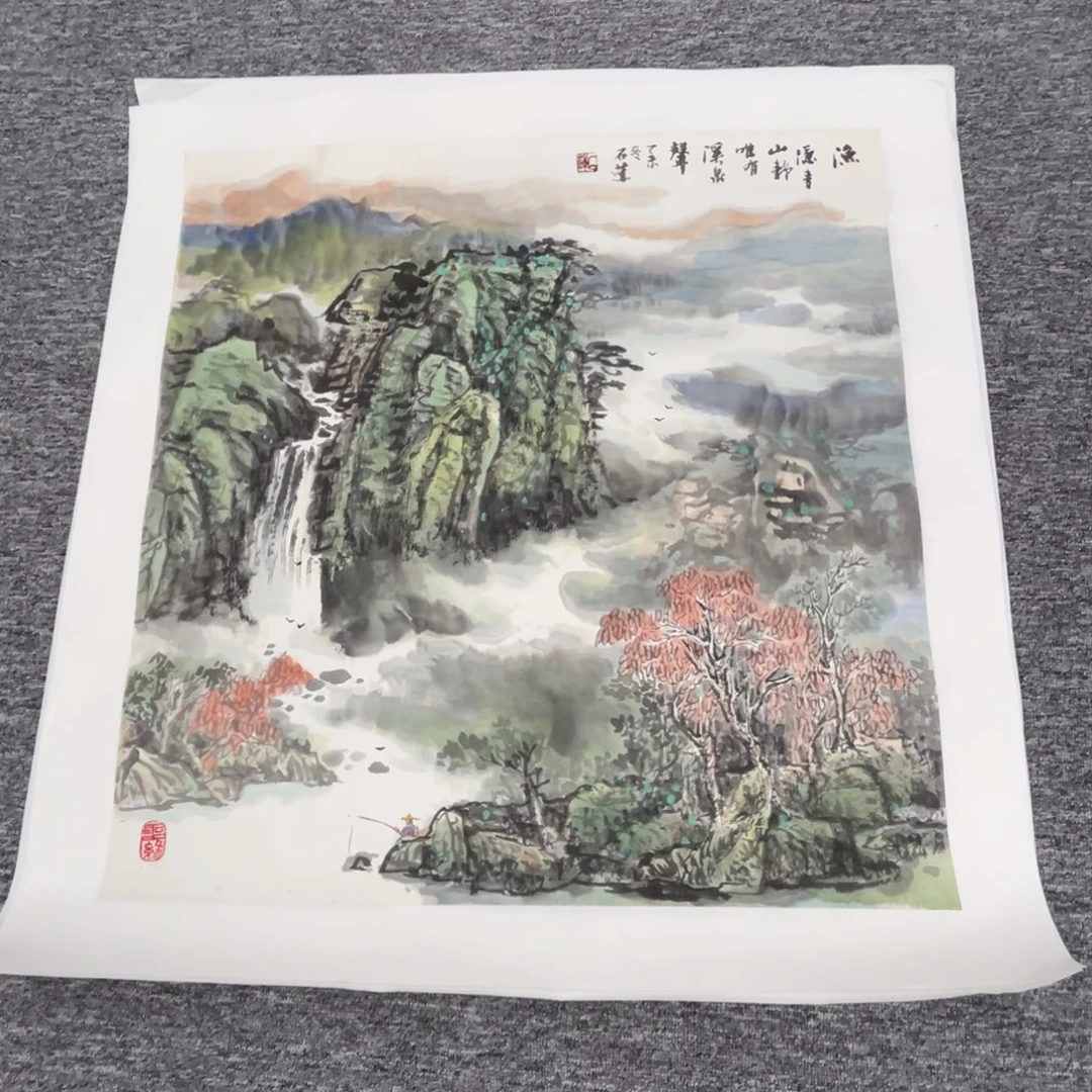 国画绘画作品多次参加全国68.68