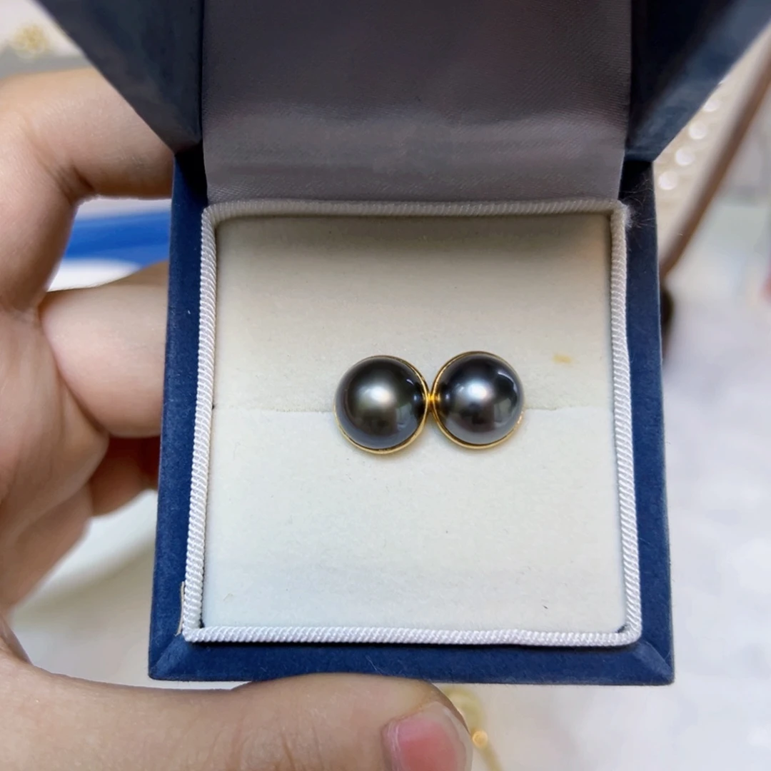 18K金镶嵌海水珍珠饰品大溪地