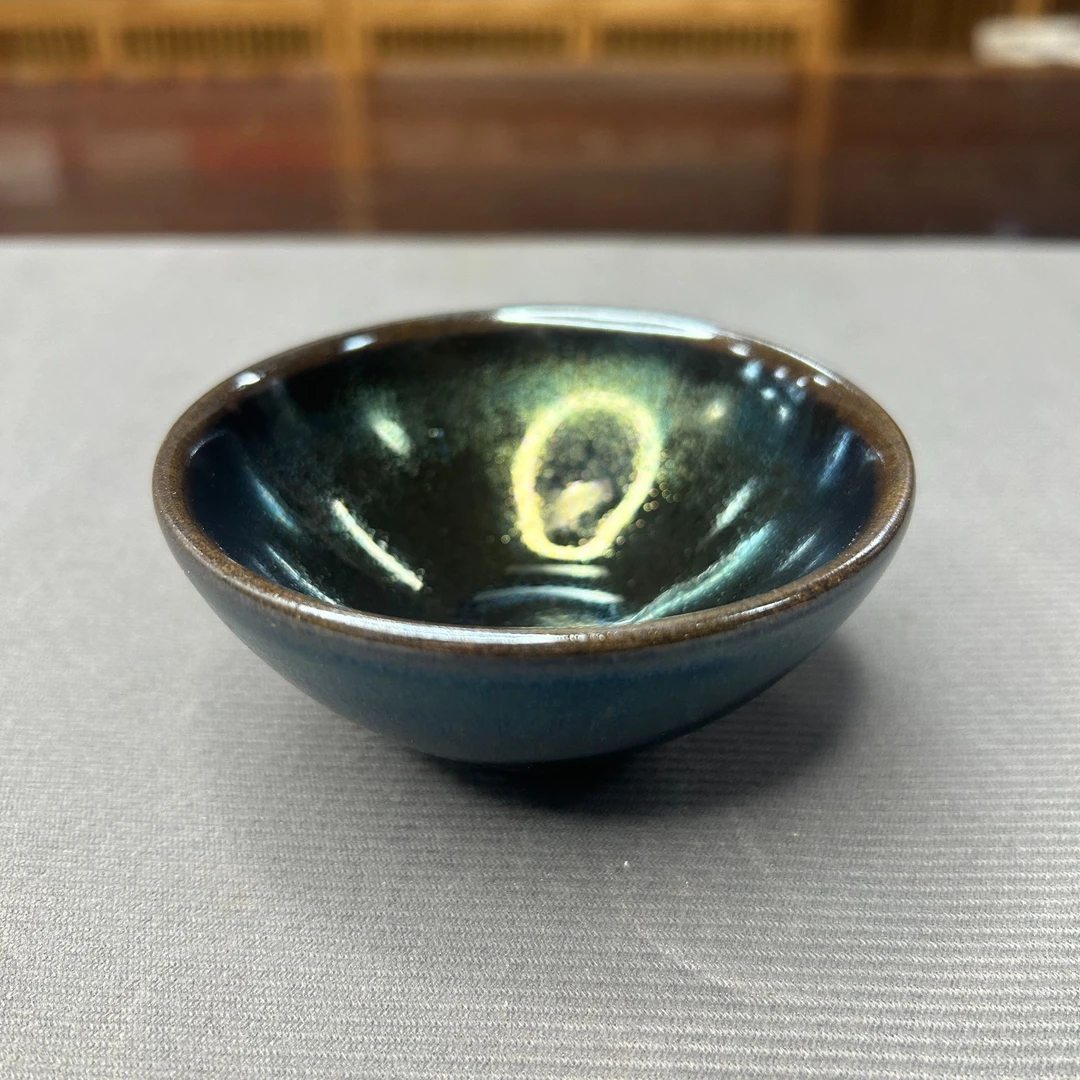 七彩平口曜变主人杯