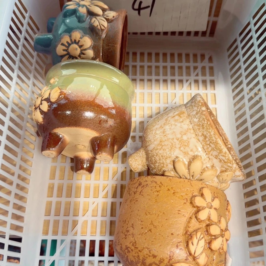 紫砂花盆粗陶盆醋