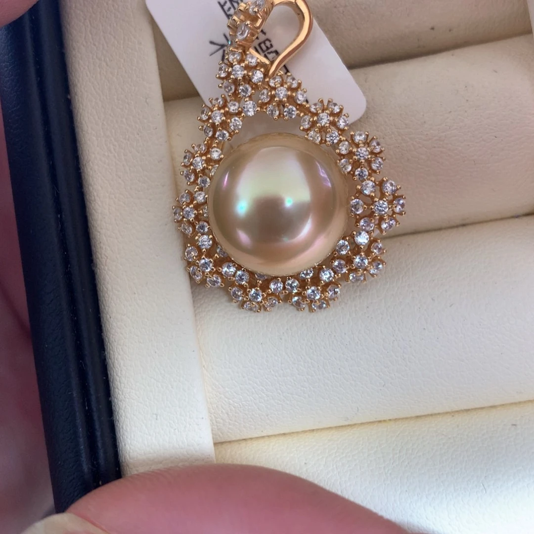 海水珍珠颈饰银S925镶嵌