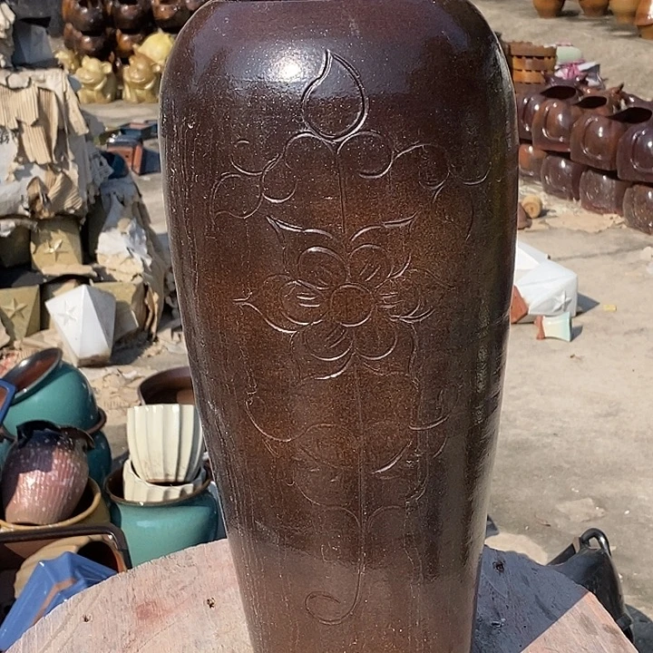 花盆紫砂内11.5高度41.5无孔手工瑕疵