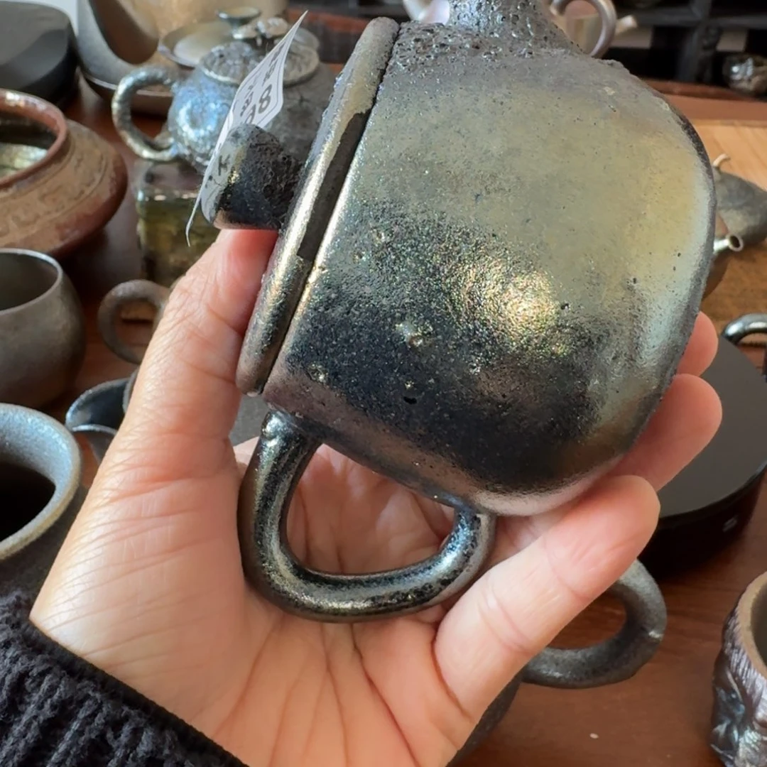 杯老***记建水紫陶柴烧茶器