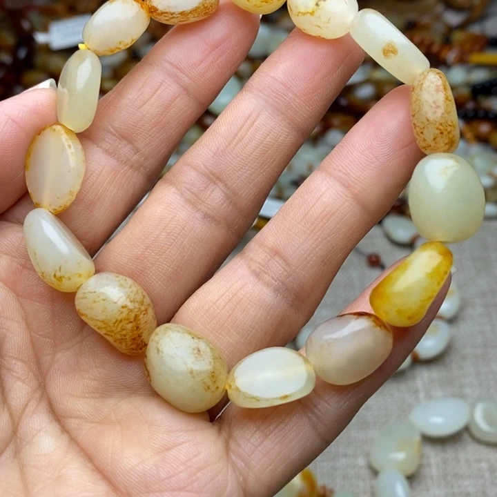 和田玉未镶嵌手链