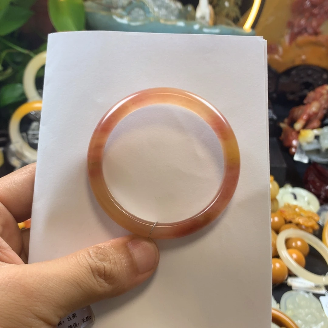 石英质玉（黄龙玉）未镶嵌手镯?****?