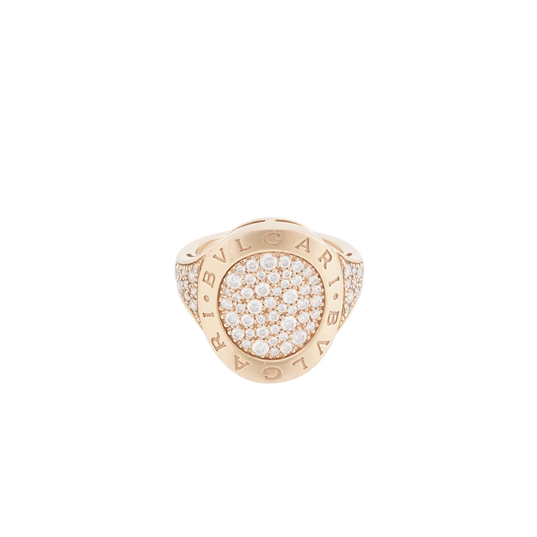 99新 BVLGARI/宝格丽 AN854862 玫瑰金 18K 戒指/JLA800020004