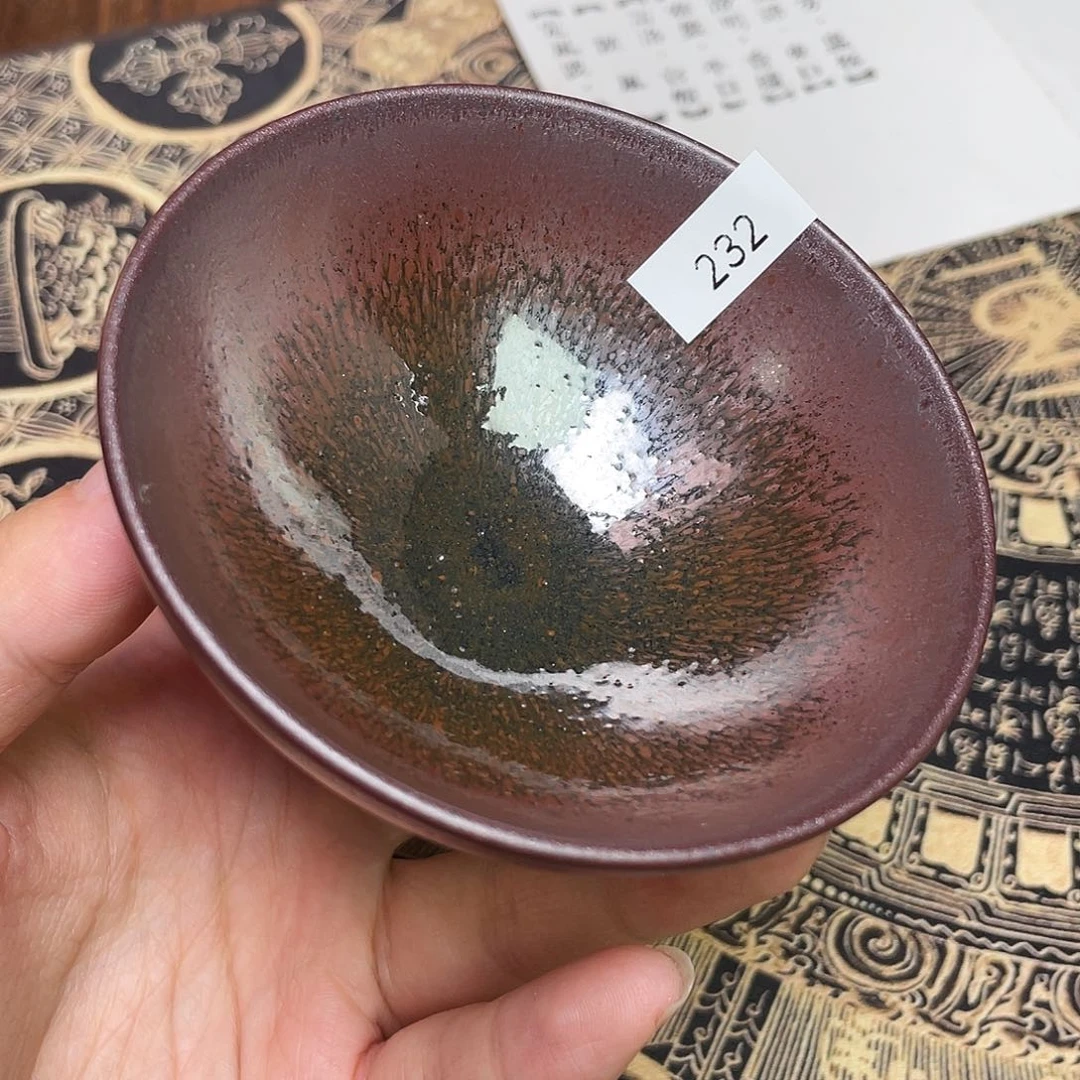 茶盏232 龙窑柴烧薄胎建盏微瑕