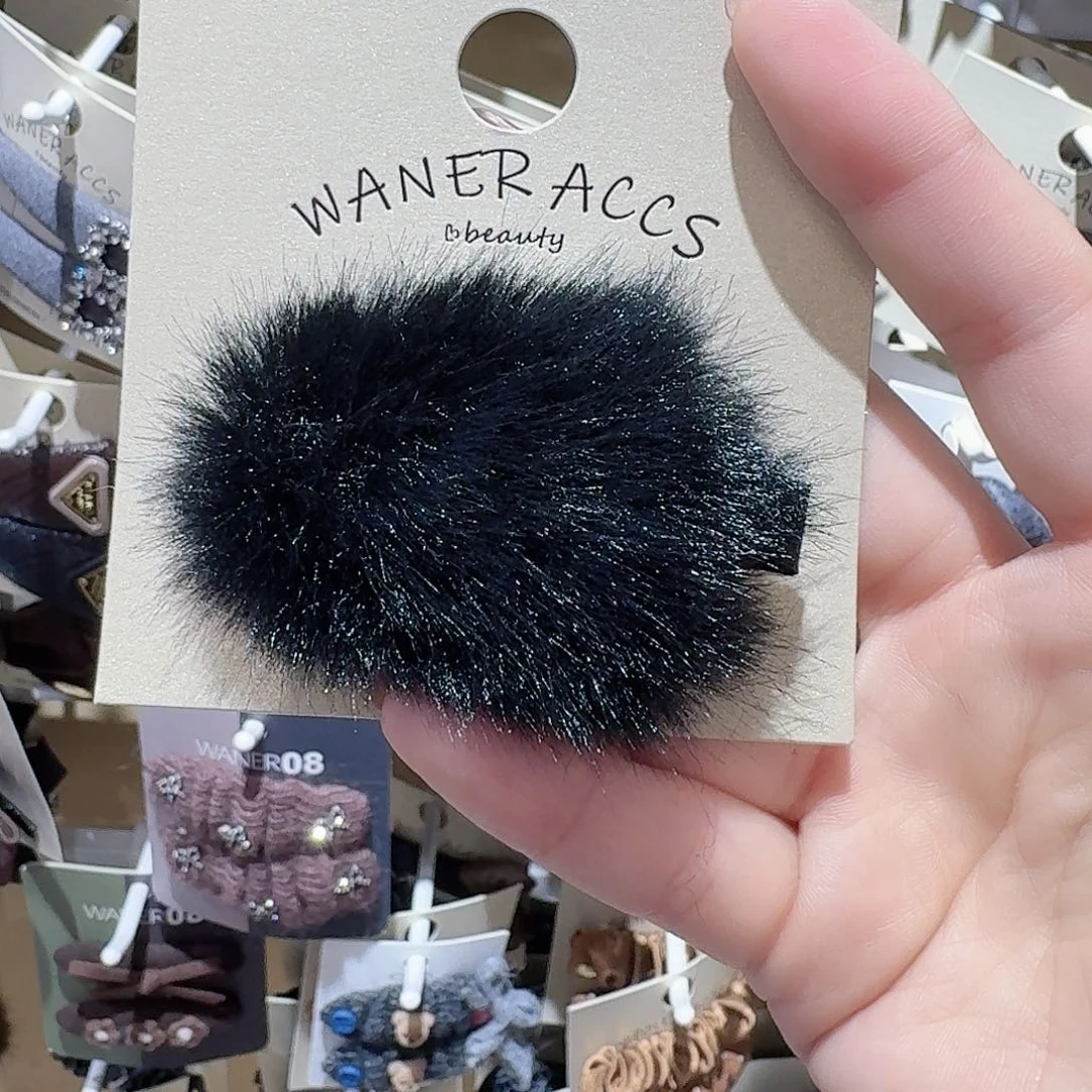 非金属黑色毛毛鸭夹