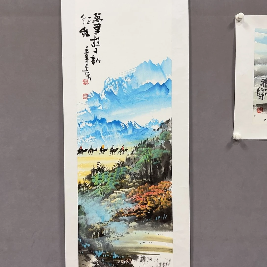 国画亲笔手绘放心去藏