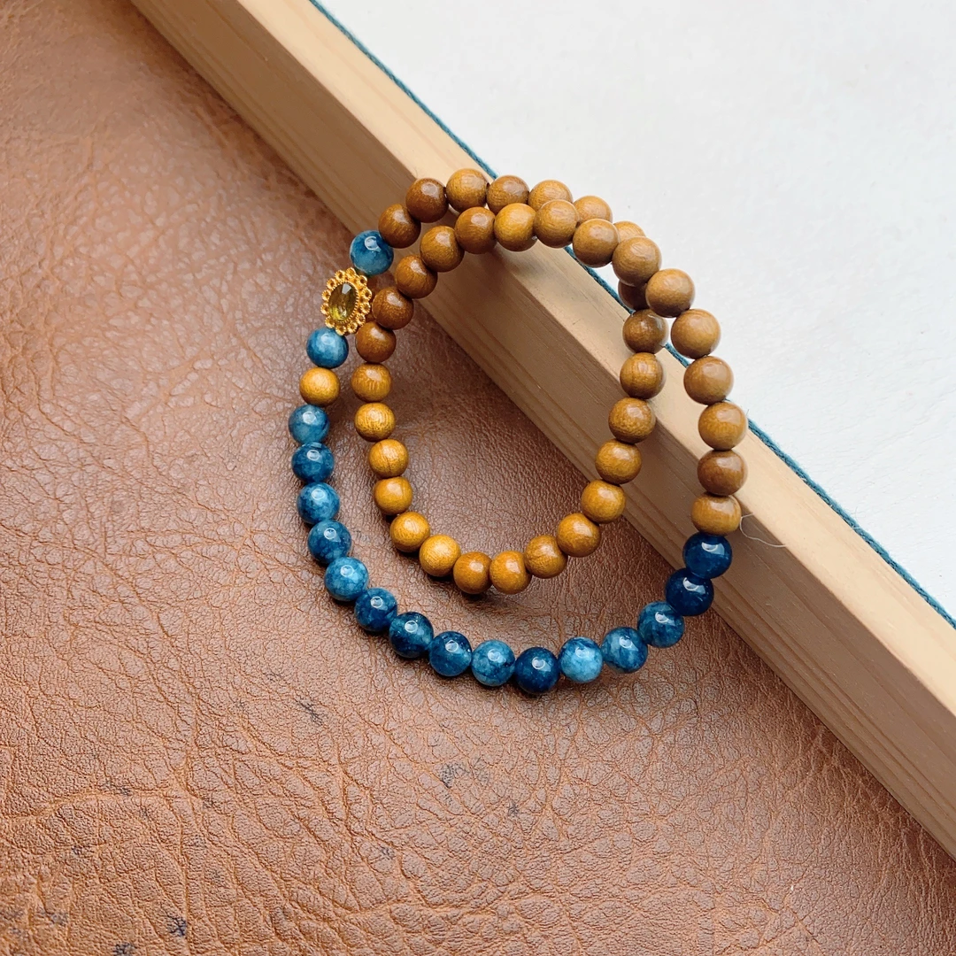 6mm金丝楠双圈MZ141-无礼盒