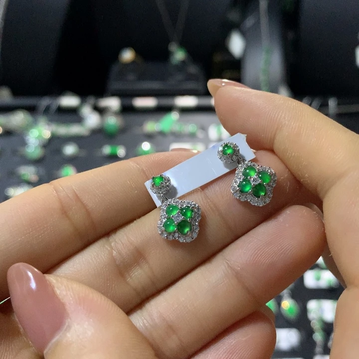 翡翠银S925镶嵌戒指