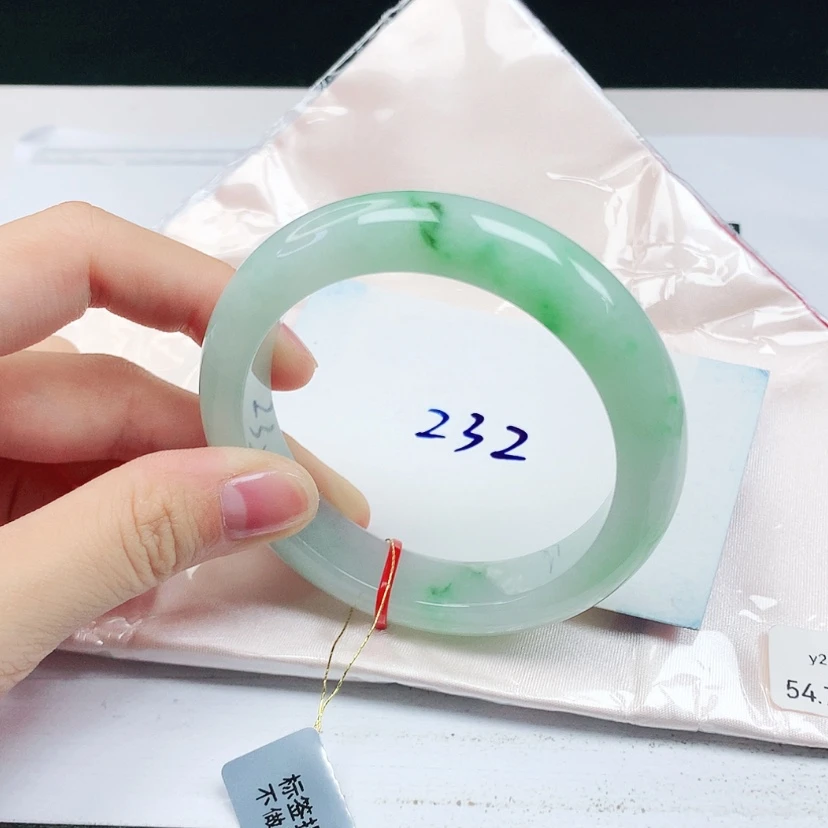 【闪购商品】翡翠手镯未镶嵌缅甸天然a货手镯54+