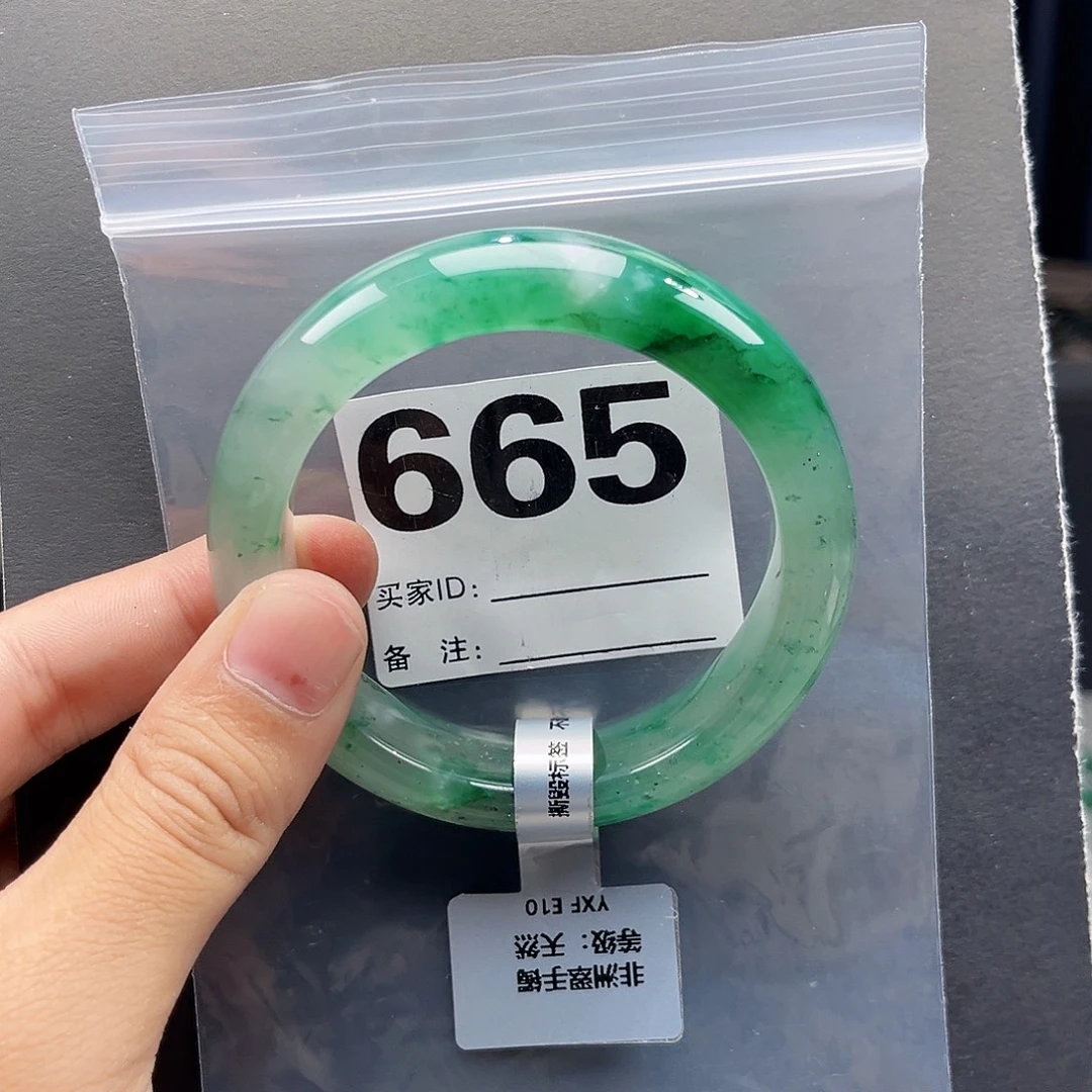 未镶嵌手镯石英质玉（非洲翠）5960圈口665