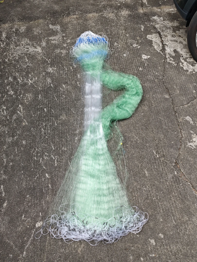 渔网粘鱼网帆船牌细丝渔网鲫鱼网沉网