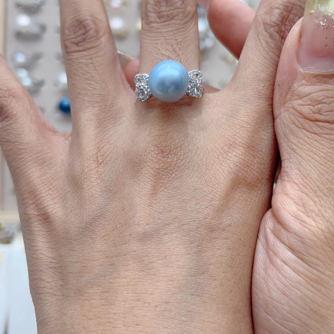 戒指合金淡水珍珠旺***星