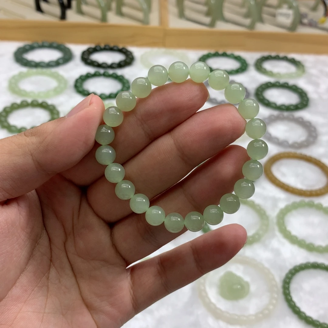 未镶嵌手串和田玉（冰晴水8）