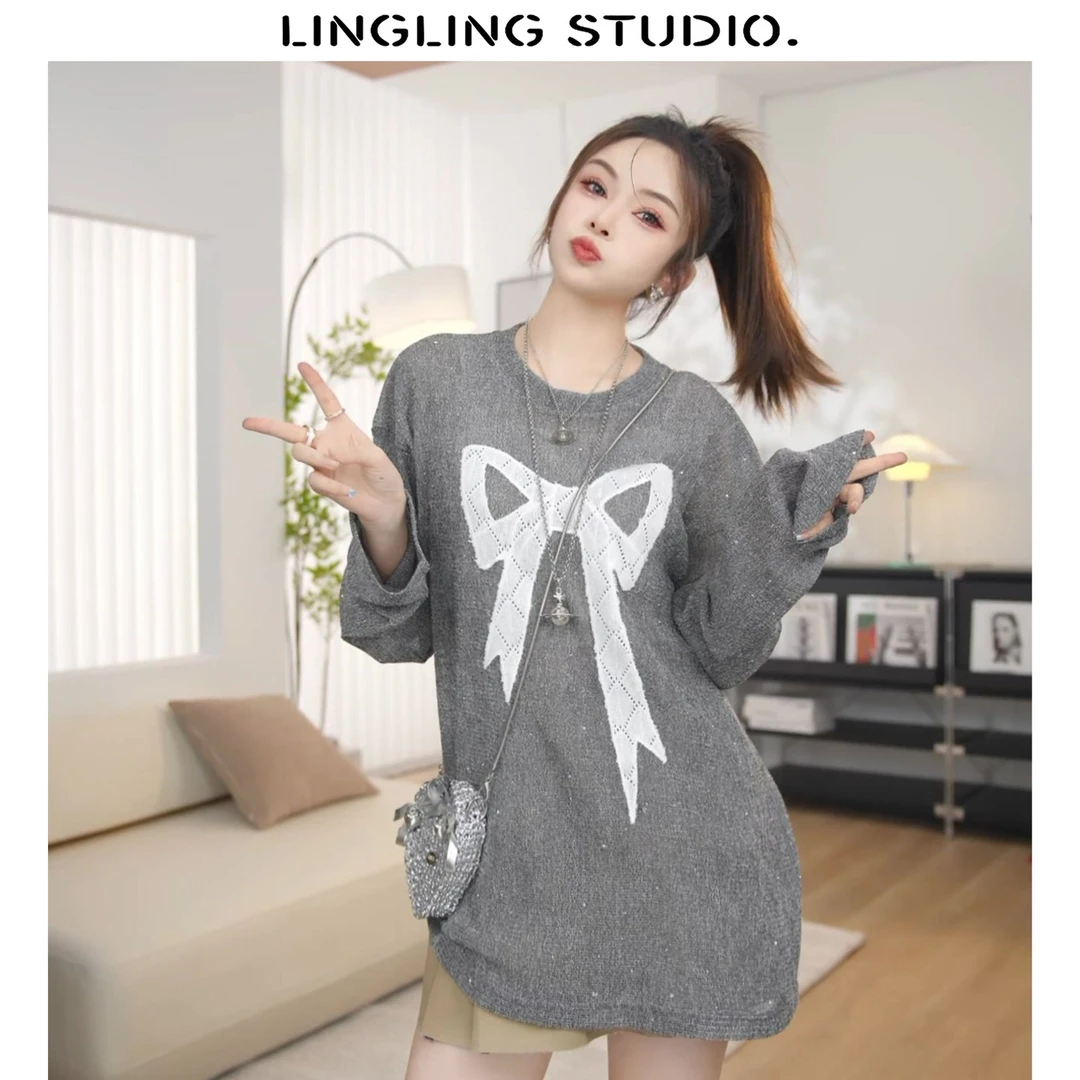 4080480-零零『甜心小宝』2024秋季时尚圆领套头毛衣