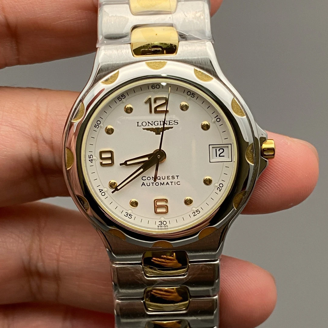 95新 Longines/浪琴 浪琴/Longines 康卡斯镀金自动机械33.7mm