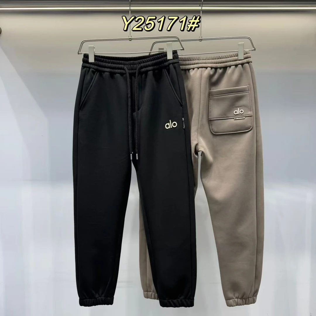 休闲裤卫裤刺绣秋冬休闲束脚裤加男士裤子Y25171