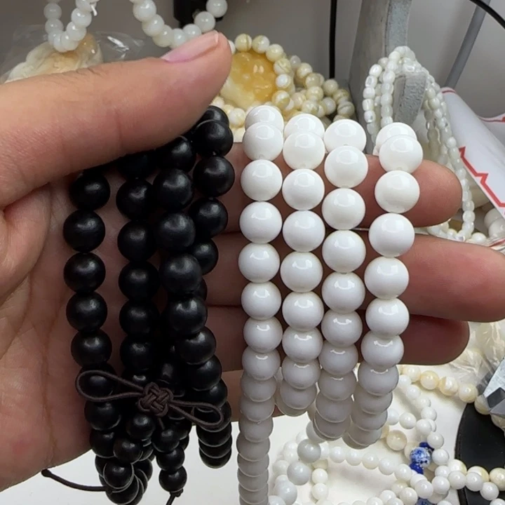 东非黑黄檀（紫光檀）手串/手链白0.8脖挂