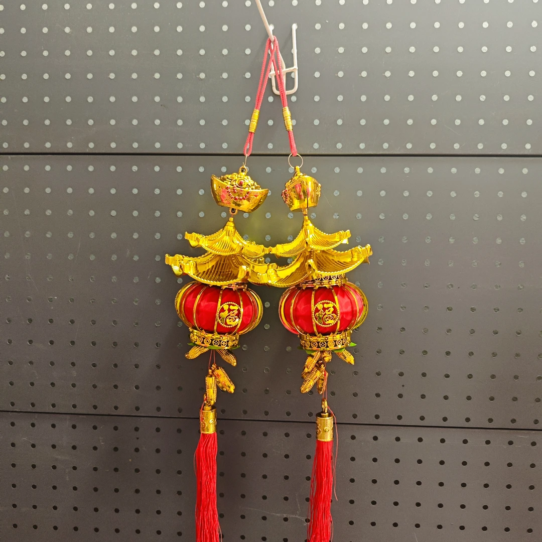 宫灯灯笼六角灯花生灯笼新年乔迁装饰布置一对