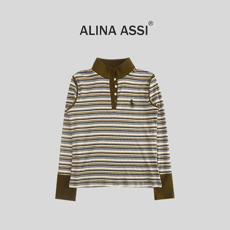 【糯米姐】2025秋冬新款T恤百搭休闲长袖上衣AN209