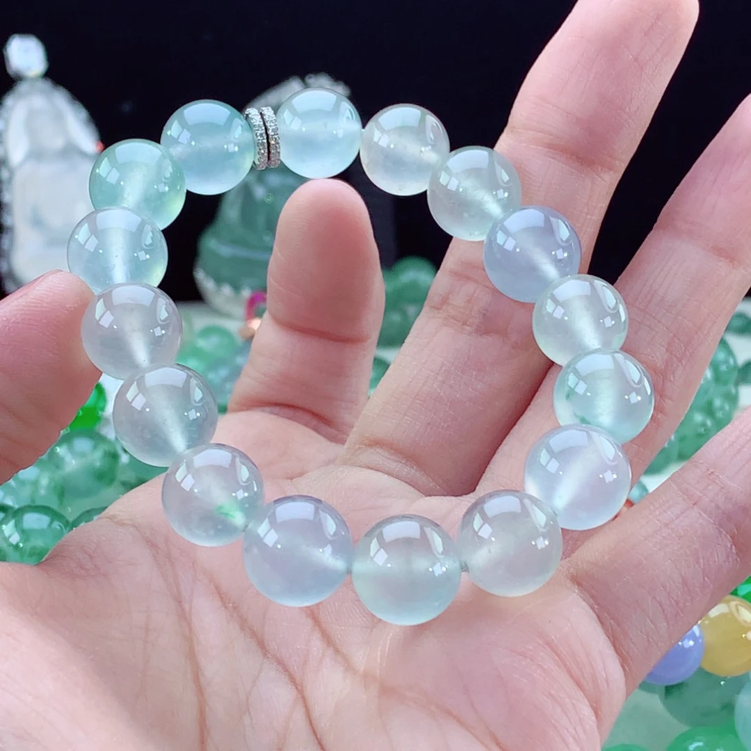 翡翠手链未镶嵌卡12