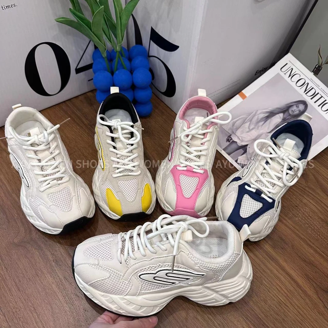 【AYU】2025春夏新款厚底增高老爹鞋时尚休闲ins女鞋