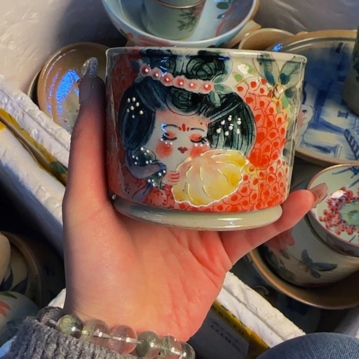 瓷片景德镇陶瓷手工手绘