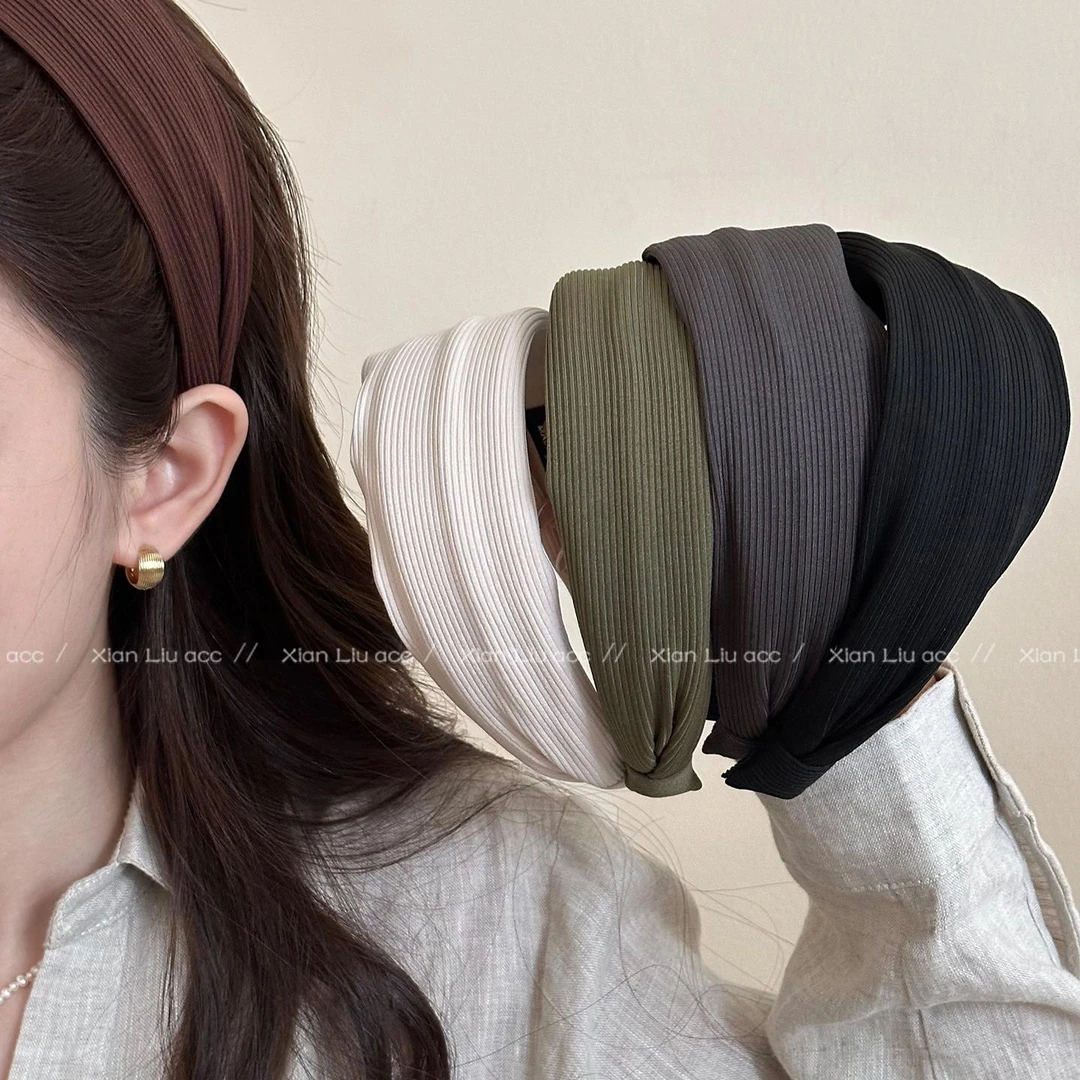 简约感纯色宽版发箍女2025新款高颅顶发箍日常百搭显脸小发饰