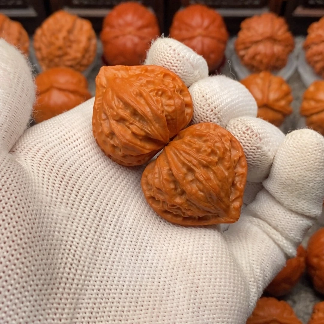 把件文玩核桃红桃A