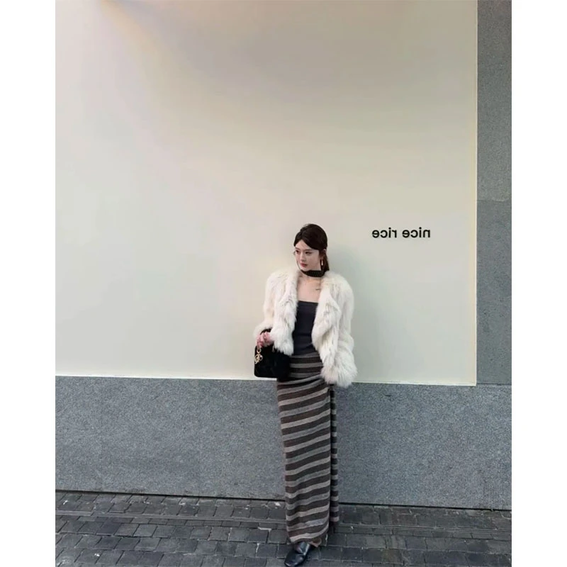 韩版设计感简约风修身显瘦内搭时尚宽松外套上衣气质高腰半身裙女
