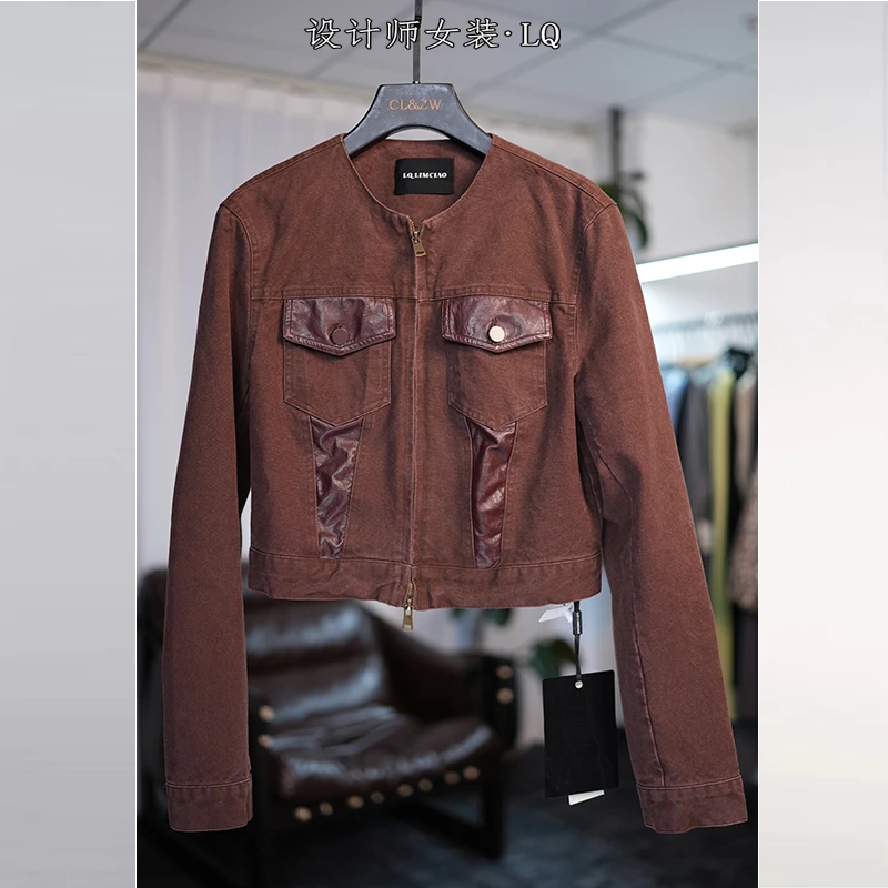 高定时尚牛仔短外套71083