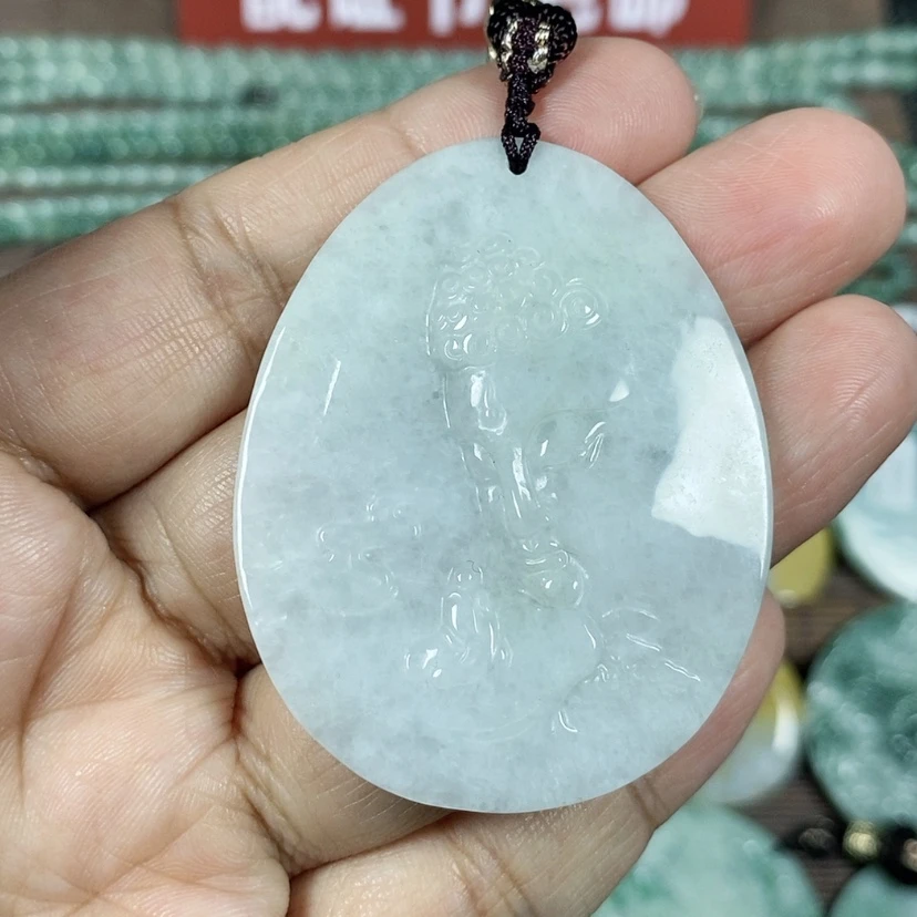 【闪购商品】翡翠颈饰未镶嵌玉吊坠翡翠玉佛观天下