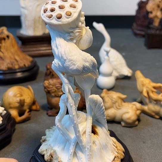 晨***曦木质鹿角莲蓬相炉