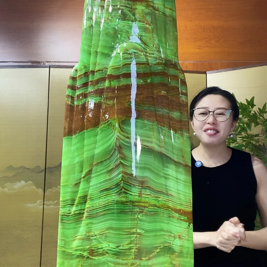 石材山水画作品摆件