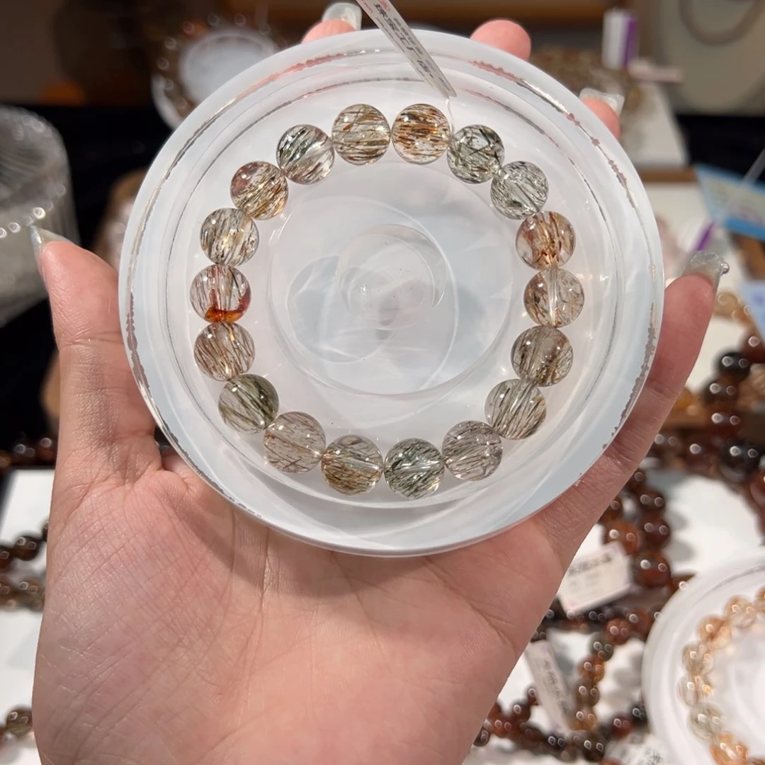 水晶手链未镶嵌黑金超七11