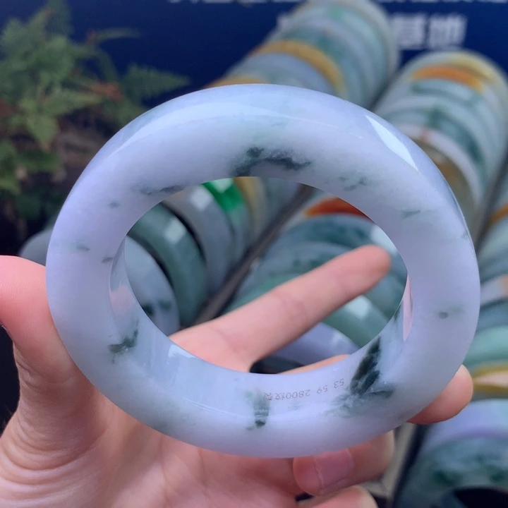 定制翡翠未镶嵌手镯定制不退不换