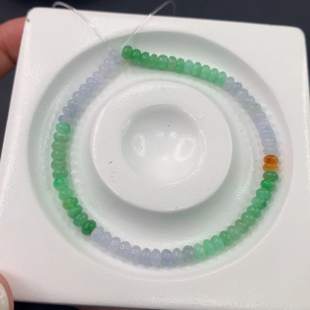 翡翠散珠翡翠散珠DIY手串多样性自发