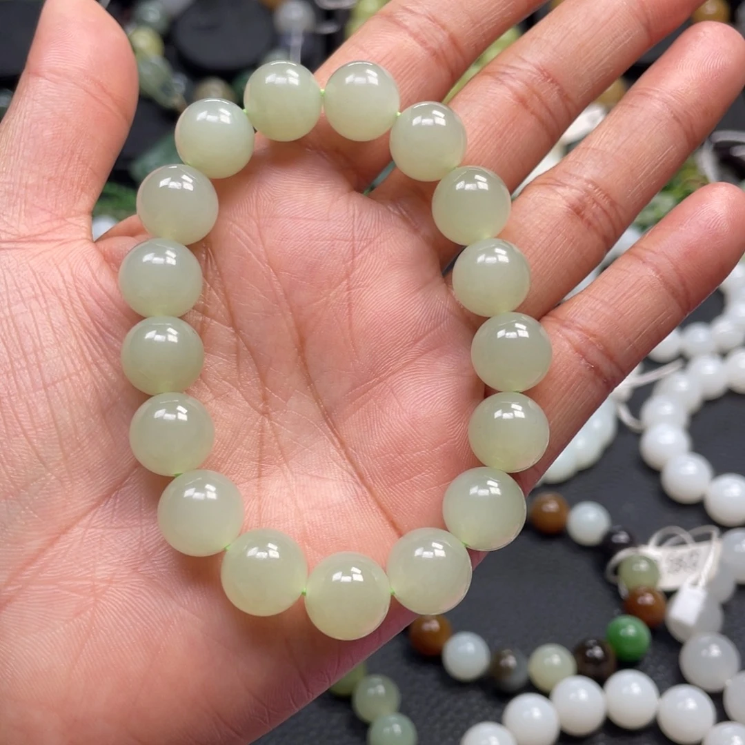 和田玉未镶嵌手链