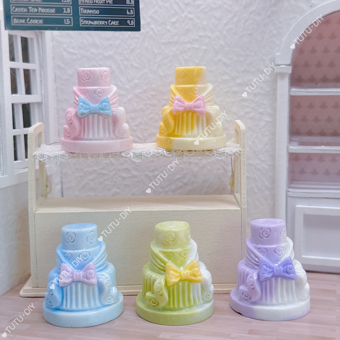 【TUTU定制 】糖趣三层蛋糕-DIY食玩树脂配件