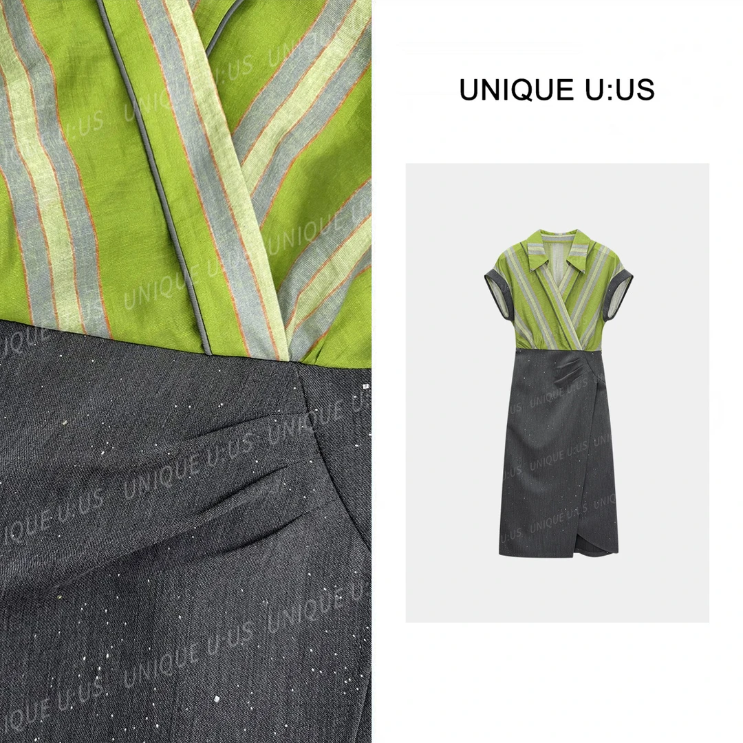 【TangTang·Studio】绿野仙踪新款高级百搭显白绿色连衣裙-251288