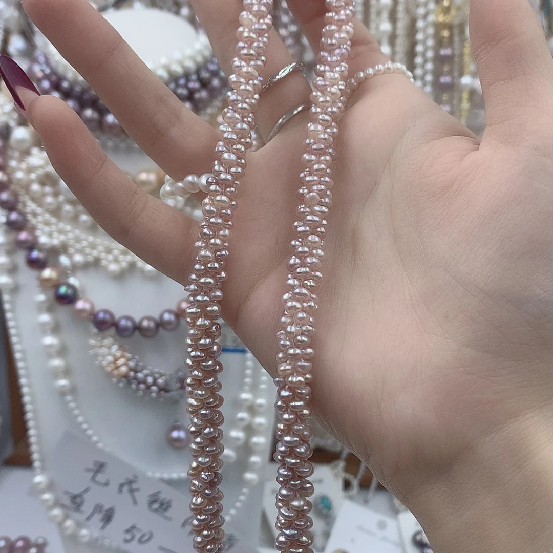 尤***.淡水珍珠耳饰银S925镶嵌