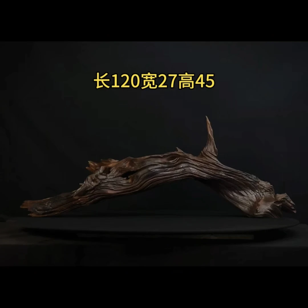 张大狼造景沉木长120cm爆裂纹粗拱桥 南美鱼缸造景 秒沉