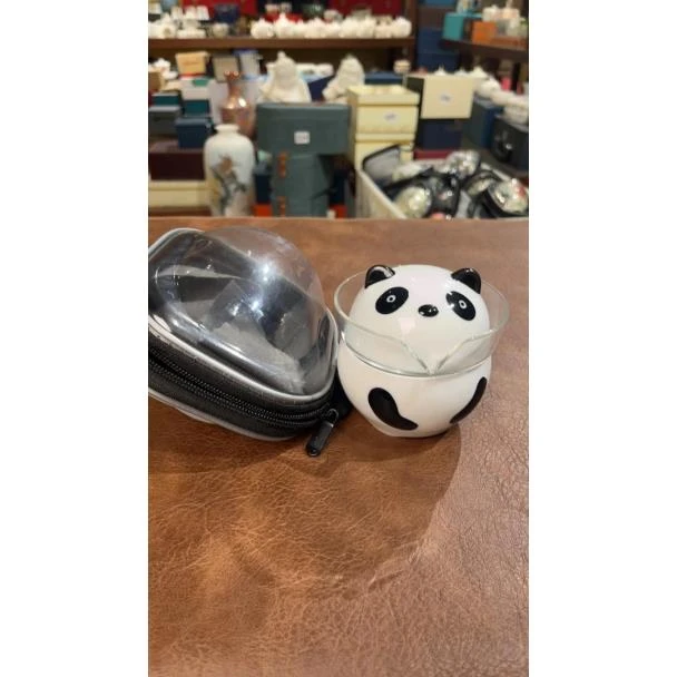 171熊猫快客杯一壶二杯旅行茶具