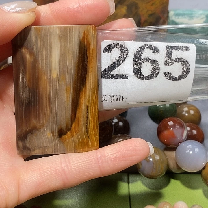 硅化玉未镶嵌天然北票树化玉吊坠