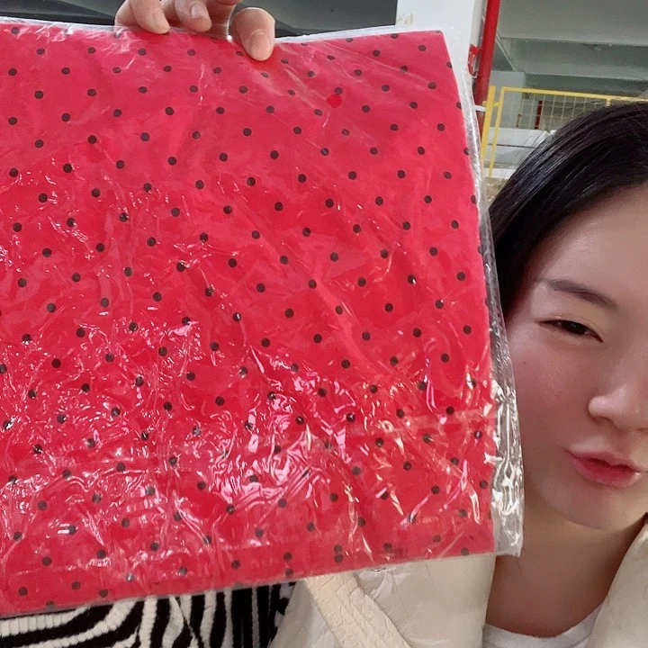 栗***阳红色波点围裙啦啦啦啦