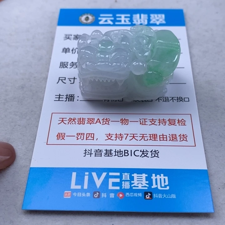 翡翠未镶嵌颈饰多人貔貅